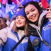 Сергей Наумов и политеховцы выступили на митинге и поддержали действия Президента России