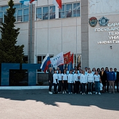 Автопробег к 80-летию Великой Победы: Политех встретил делегацию ТГТУ