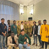 Иностранные студенты СГТУ посетили Всероссийскую акцию «Библионочь»