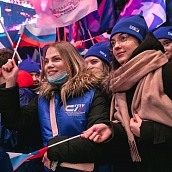 Сергей Наумов и политеховцы выступили на митинге и поддержали действия Президента России