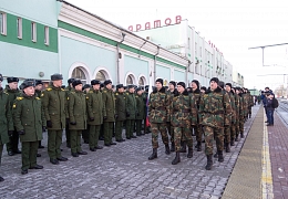 Студенты и преподаватели военной кафедры СГТУ приняли участие в акции «Сирийский перелом»