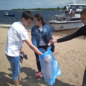 Студенты кафедры экологии приняли участие во Всероссийской акции «Чистый берег»