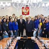 В День российского студенчества политеховцы пообщались с Губернатором области Романом Бусаргиным