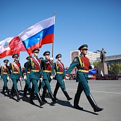 Политеховцы приняли участие в парадном прохождении войск Саратовского гарнизона