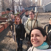 Первокурсники кафедры ПМК ИнПИТ приняли участие в областном субботнике