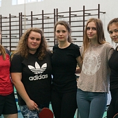 Сборная ИнЭТСа заняла второе место по настольному теннису среди девушек