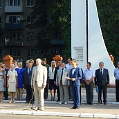 Первокурсники с1-СЗС-11 на торжественной линейке СГТУ