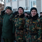 День защитника Отечества отметили в СГТУ праздничным построением