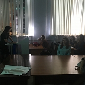 Лекция заведующей кафедрой "Высшая школа светового дизайна" 