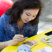 Химические опыты на праздновании Дня Октябрьского района