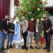 Иностранные студенты приняли участие в новогоднем празднике