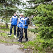 Политеховцы приняли участие в субботнике в Парке Победы