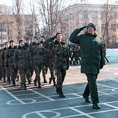 День защитника Отечества отметили в СГТУ праздничным построением