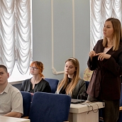 Студентка кафедры ПМК выступила с докладом на Форуме молодых ученых