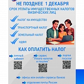 УФНС России по Саратовской области напоминает о необходимости уплаты налогов
