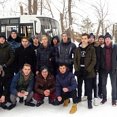 Студенты провели уборку снега в «Политехнике»