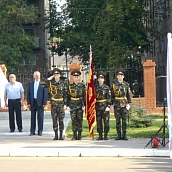 Первокурсники с1-СЗС-11 на торжественной линейке СГТУ