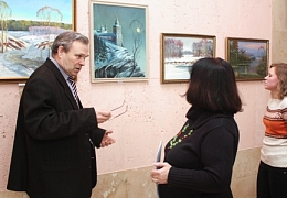 В СГТУ открылась выставка саратовского художника