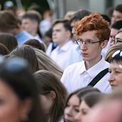 Торжественная линейка, посвященная Дню знаний. Политех принял первокурсников