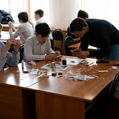 В ИММТ прошел конкурс начального технического моделирования «Техник» со школьниками
