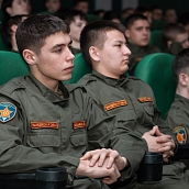 Слушатели ВУЦ встретились с участником специальной военной операции