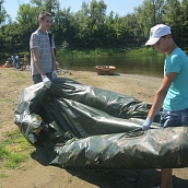 Кафедра ЭКЛ - участник экоакции «Волге –чистые берега»
