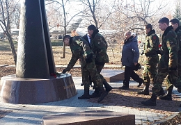 Студенты военной кафедры СГТУ приняли участие в мероприятии к 100-летию войск радиационной защиты