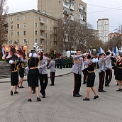 Гагаринцы приняли участие в митинге у памятника Юрию Гагарину