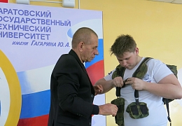 Студенты Петровского филиала СГТУ встретились с основателем Музея боевой славы ветеранов локальных войн