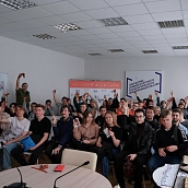 В Политехе прошла Всероссийская акция «Георгиевская ленточка»