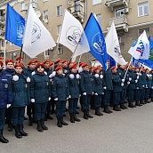 Гагаринцы приняли участие в митинге у памятника Юрию Гагарину