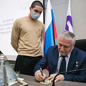 Студенты СГТУ встретились с Героем России, летчиком-космонавтом Федором Юрчихиным