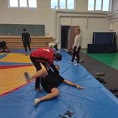 В Политехе прошла совместная тренировка дзюдоистов и гандболистов