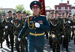 Студенты военной кафедры приняли участие в Параде Победы