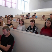 Студенты С1-СЗС11 на собрании, посвященном Волонтерскому движению