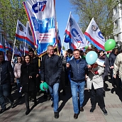 Политеховцы приняли участие в первомайской демонстрации