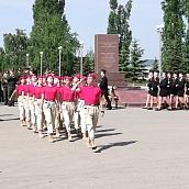 Начальник ВИИ имени С.И. Тимакова принял участие в городском смотре строя и песни среди школьников