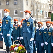 Гагаринцы приняли участие в торжественном митинге, посвященном Дню космонавтики 